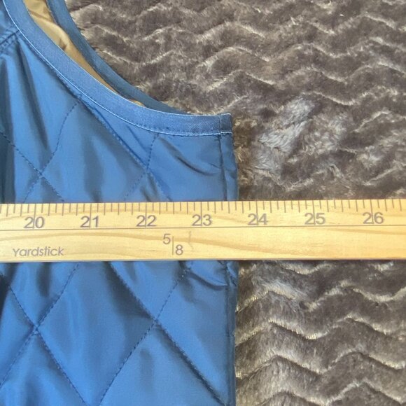 Eddie Bauer Blue Quilted Vest Lightweight Pockets & Snap Buttons Womens Size 1X - Picture 9 of 9